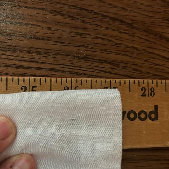 Sag Harbor Woman White Lined Pencil Skirt Elastic Back Slit Plus 20W Poly/Rayon - Picture 16 of 16